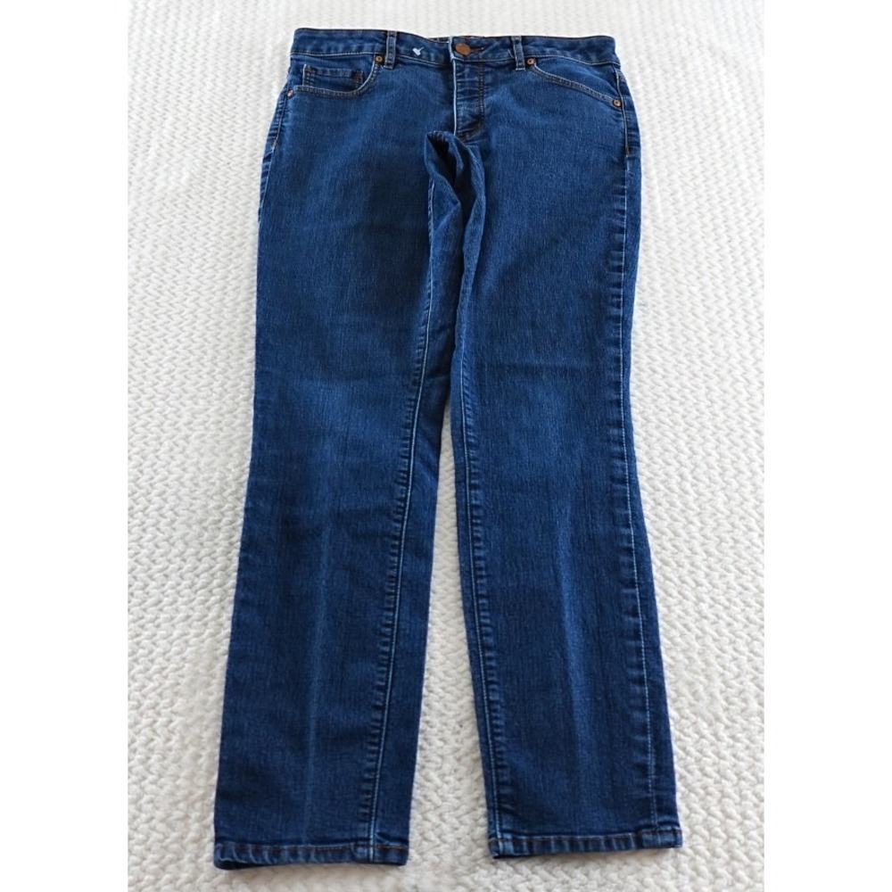 Loft  curvy skinny  Women's size 29/8 Dark Wash Blue Denim jeans